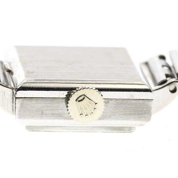 ROLEX Precision 2136 K18WG Cal.1401 Silver Dial Hand Winding Ladies Watch - Picture 8 of 12